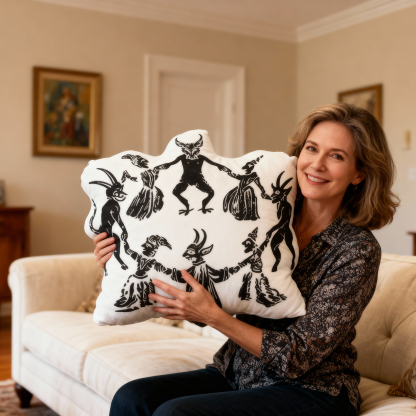 Purplehecate Live Laugh Lucifer Pillow