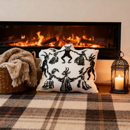 Purplehecate Live Laugh Lucifer Pillow