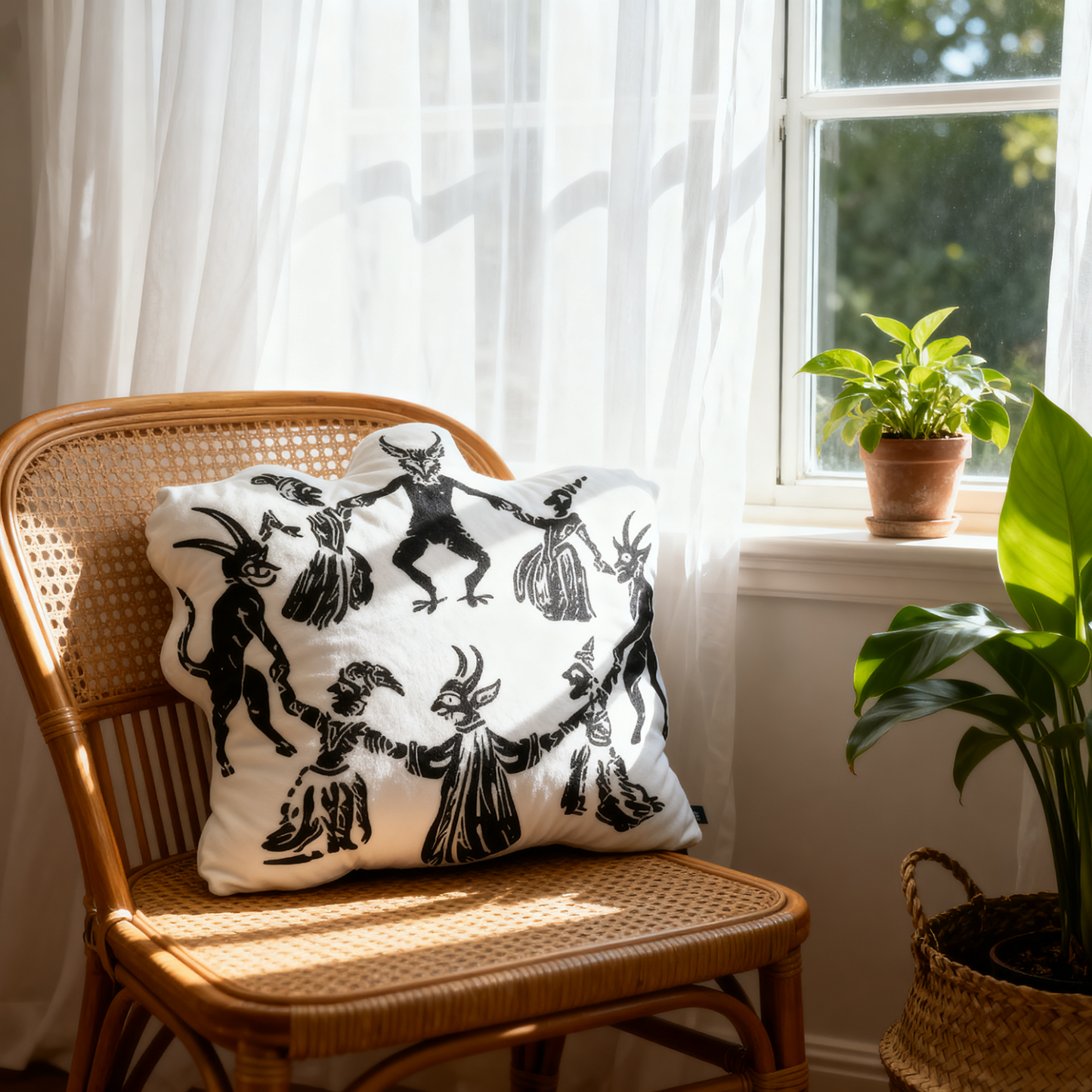 Purplehecate Live Laugh Lucifer Pillow