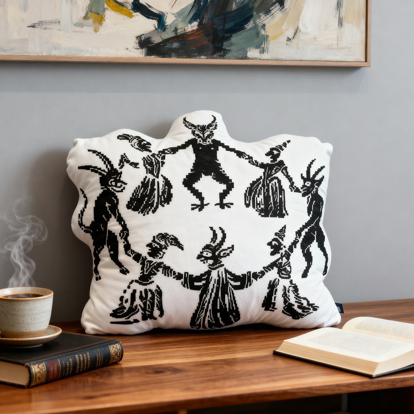 Purplehecate Live Laugh Lucifer Pillow