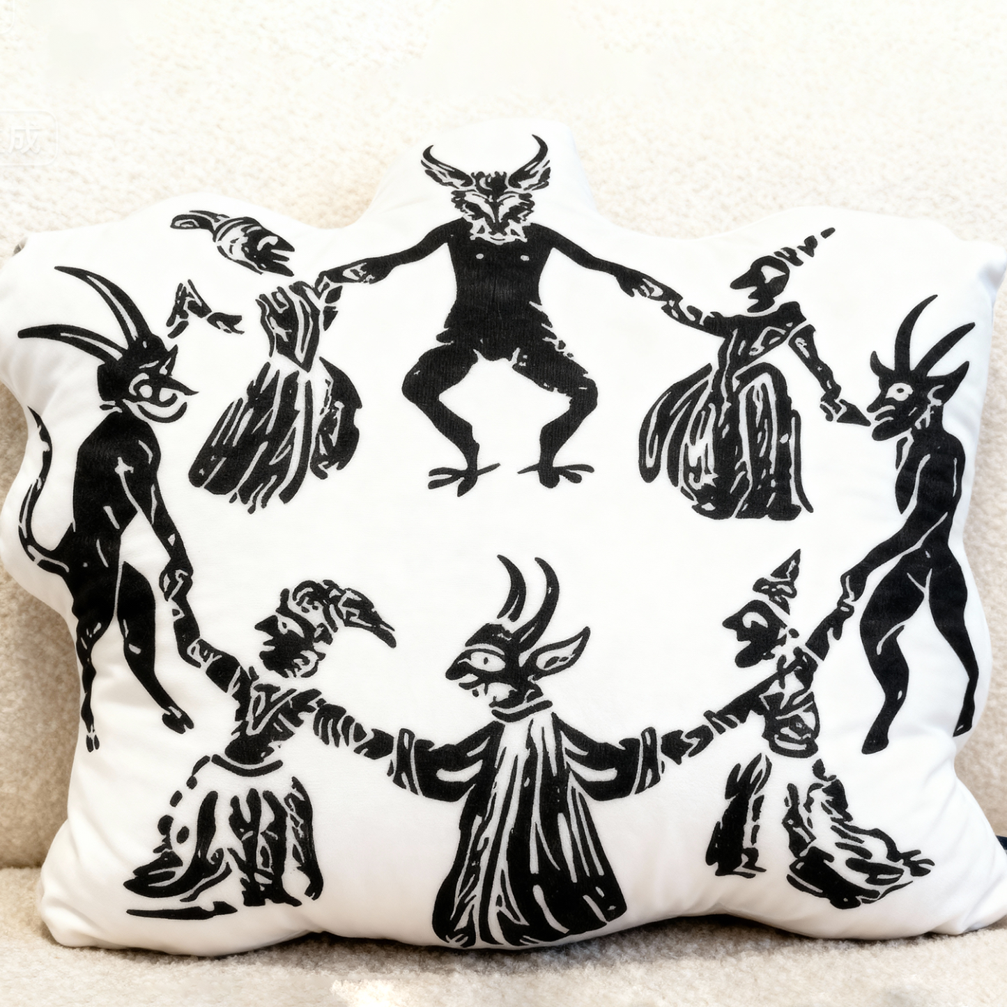 Purplehecate Live Laugh Lucifer Pillow