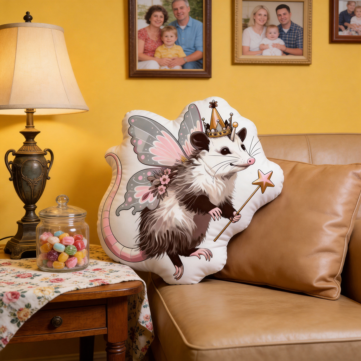 Purplehecate It Is I Your Fairy Godpossum Pillow