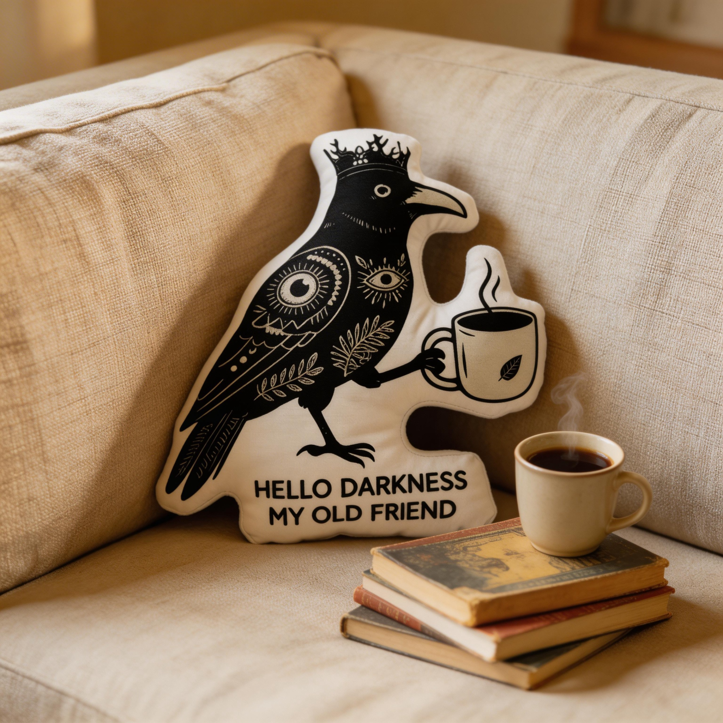 Purplehecate Hello Darkness My Old Friend Pillow