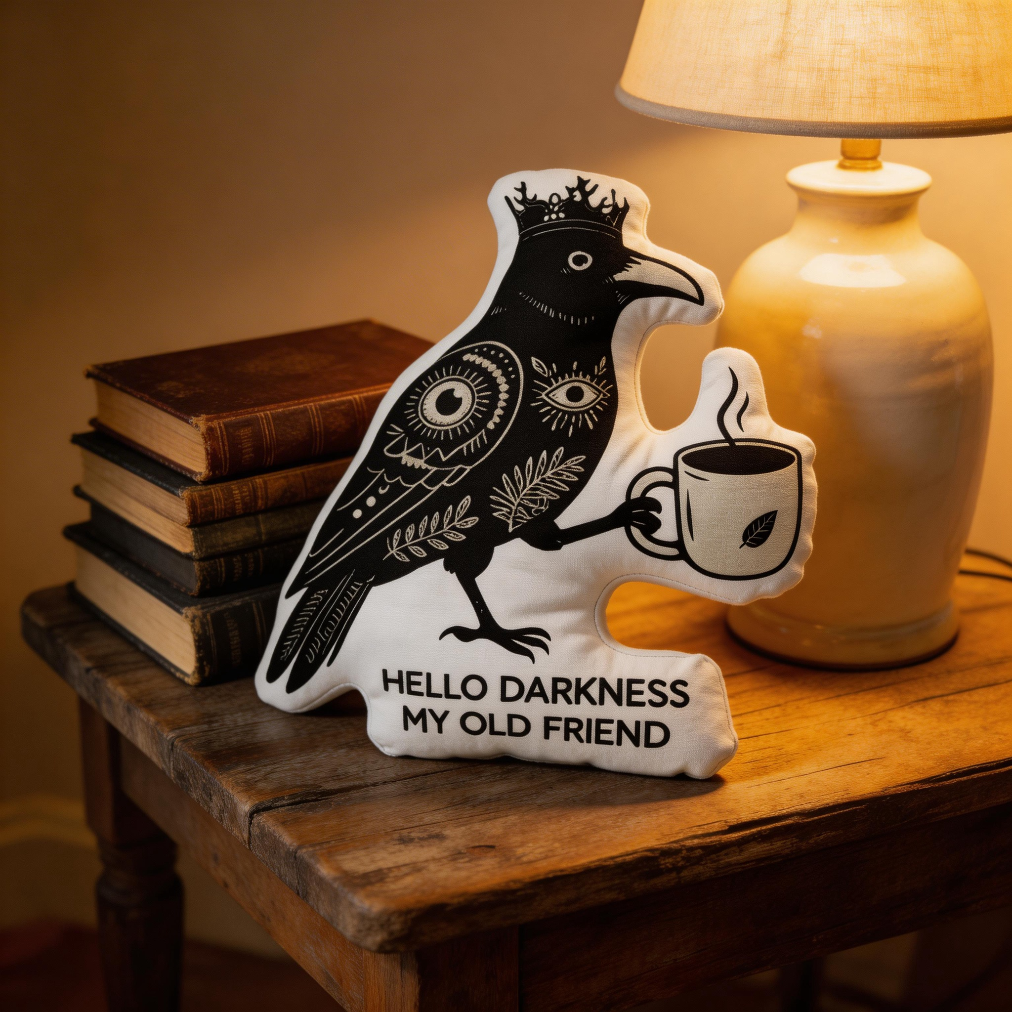 Purplehecate Hello Darkness My Old Friend Pillow