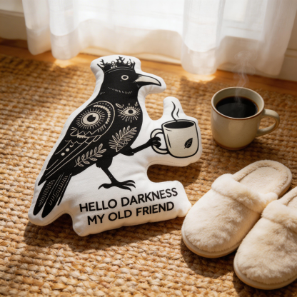 Purplehecate Hello Darkness My Old Friend Pillow