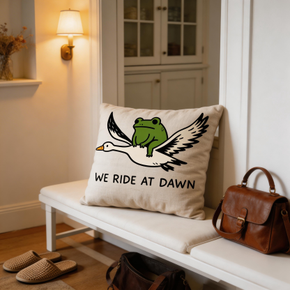 Purplehecate We Ride at Dawn Pillow