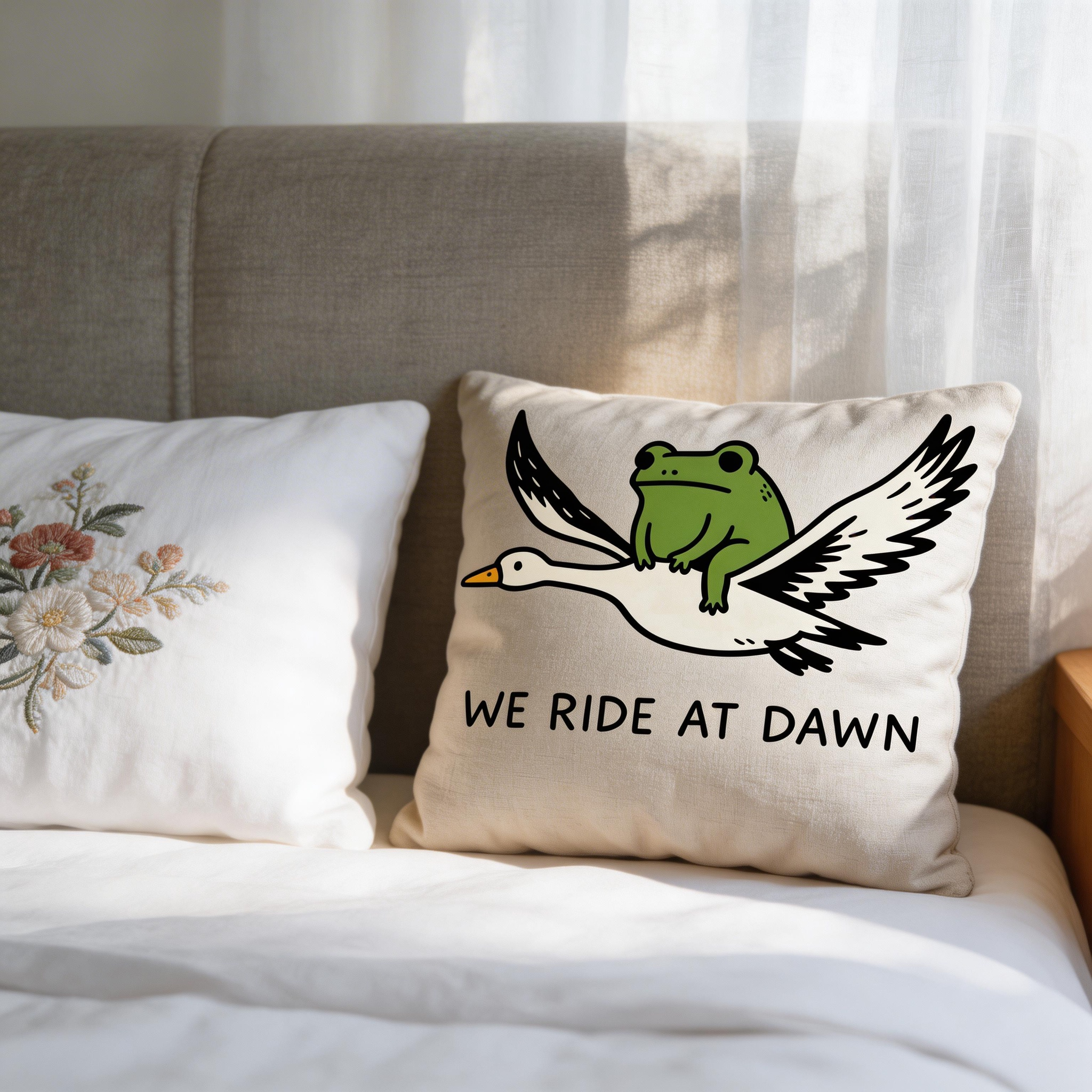 Purplehecate We Ride at Dawn Pillow