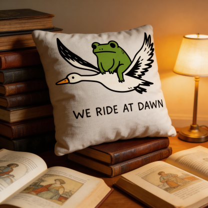Purplehecate We Ride at Dawn Pillow