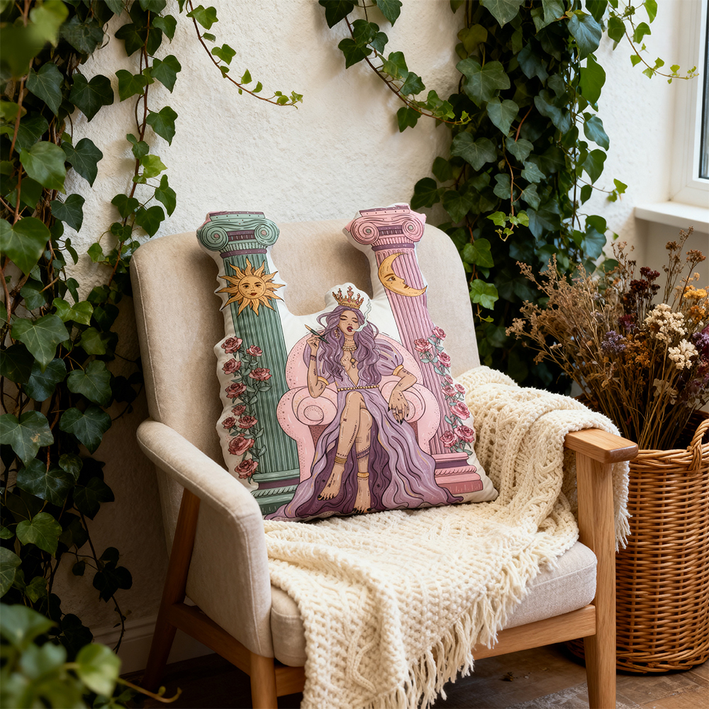 Purplehecate The High Priestess Pillow