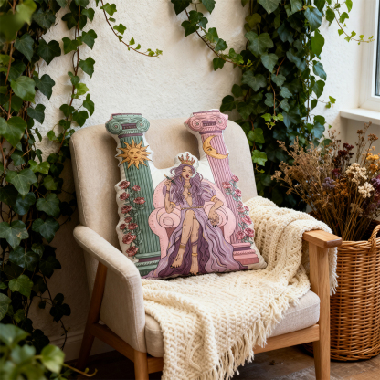 Purplehecate The High Priestess Pillow