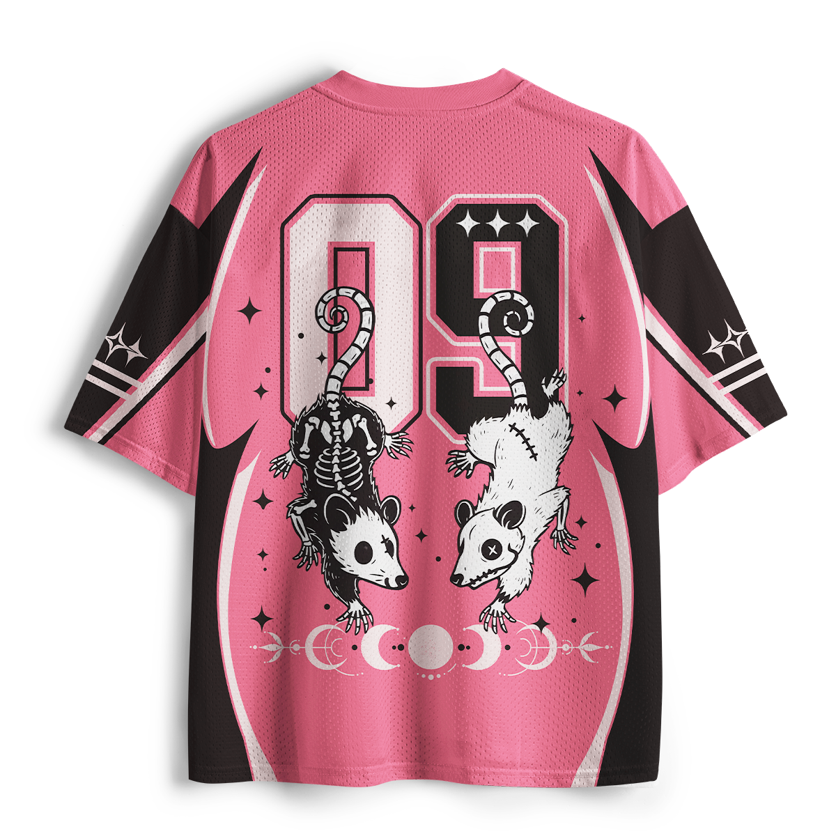 Purplehecate Moonlit Skeleton Rats Mesh Jersey