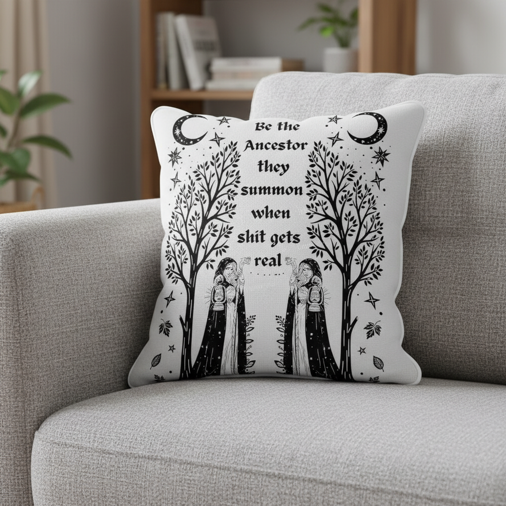 Purplehecate Be The Ancestor They Summon When Shit Gets Real Pillow