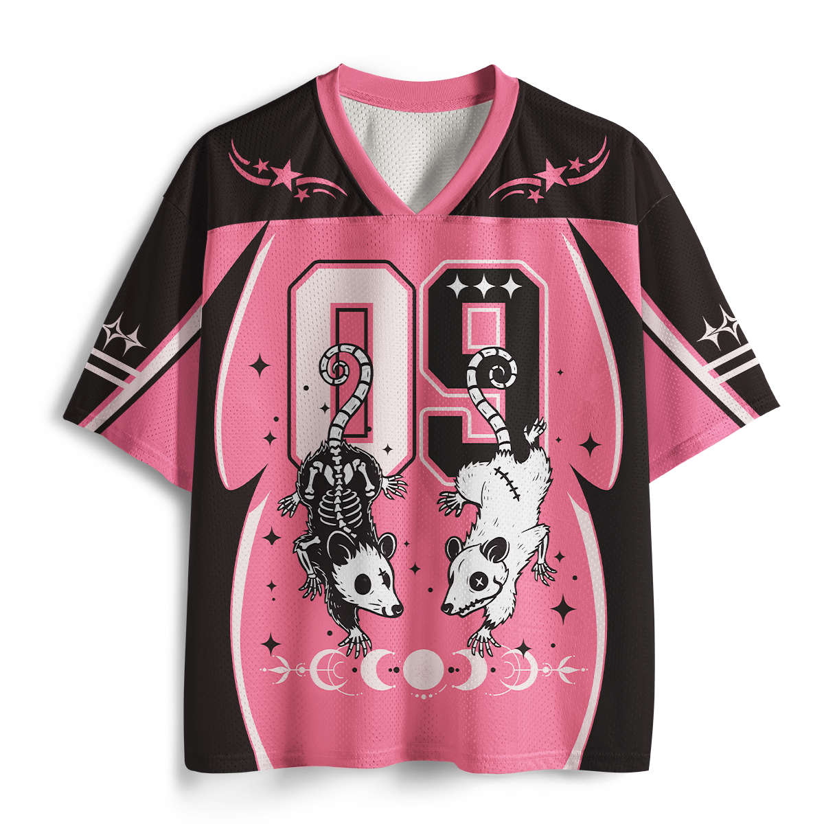 Purplehecate Moonlit Skeleton Rats Mesh Jersey