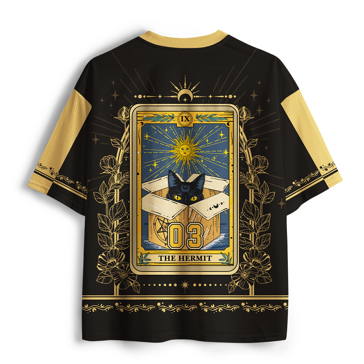 Purplehecate The Hermit Cat Tarot Card Mesh Jersey
