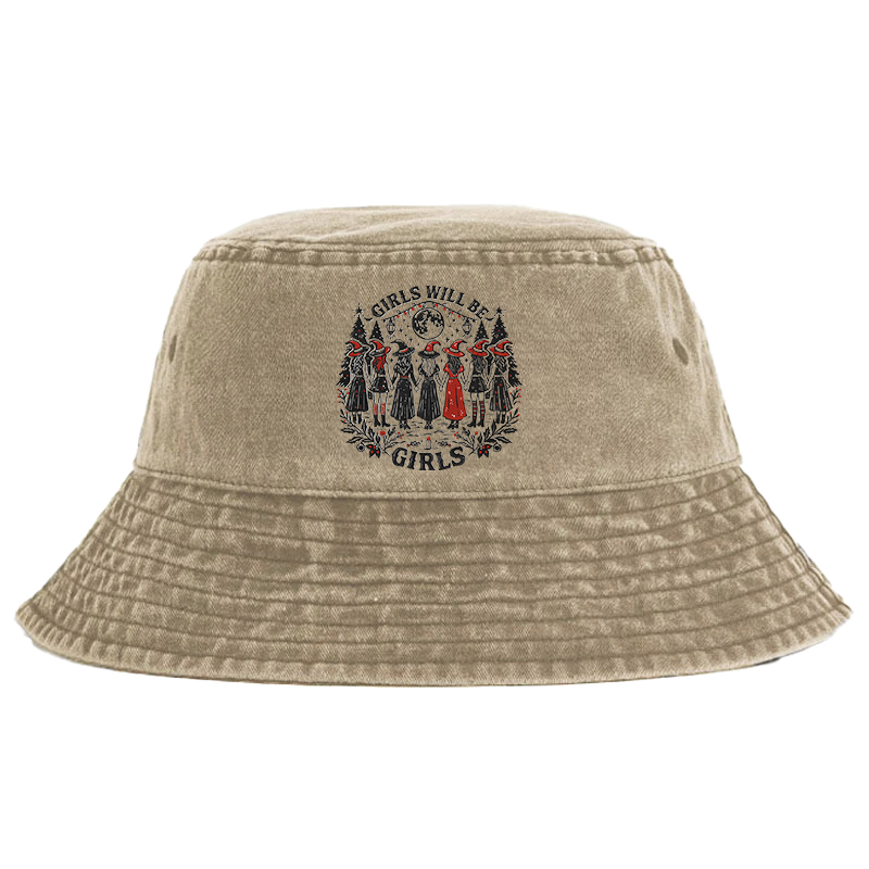 Purplehecate Girls Will Be Girls Bucket Hat