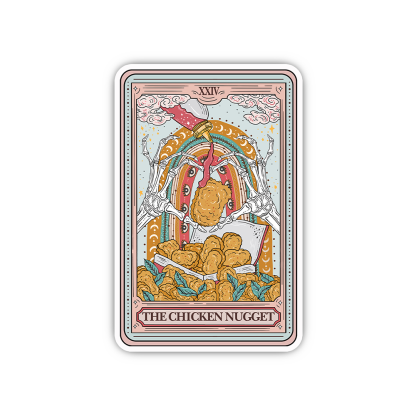 Purplehecate The Chicken Nugget Tarot Sticker