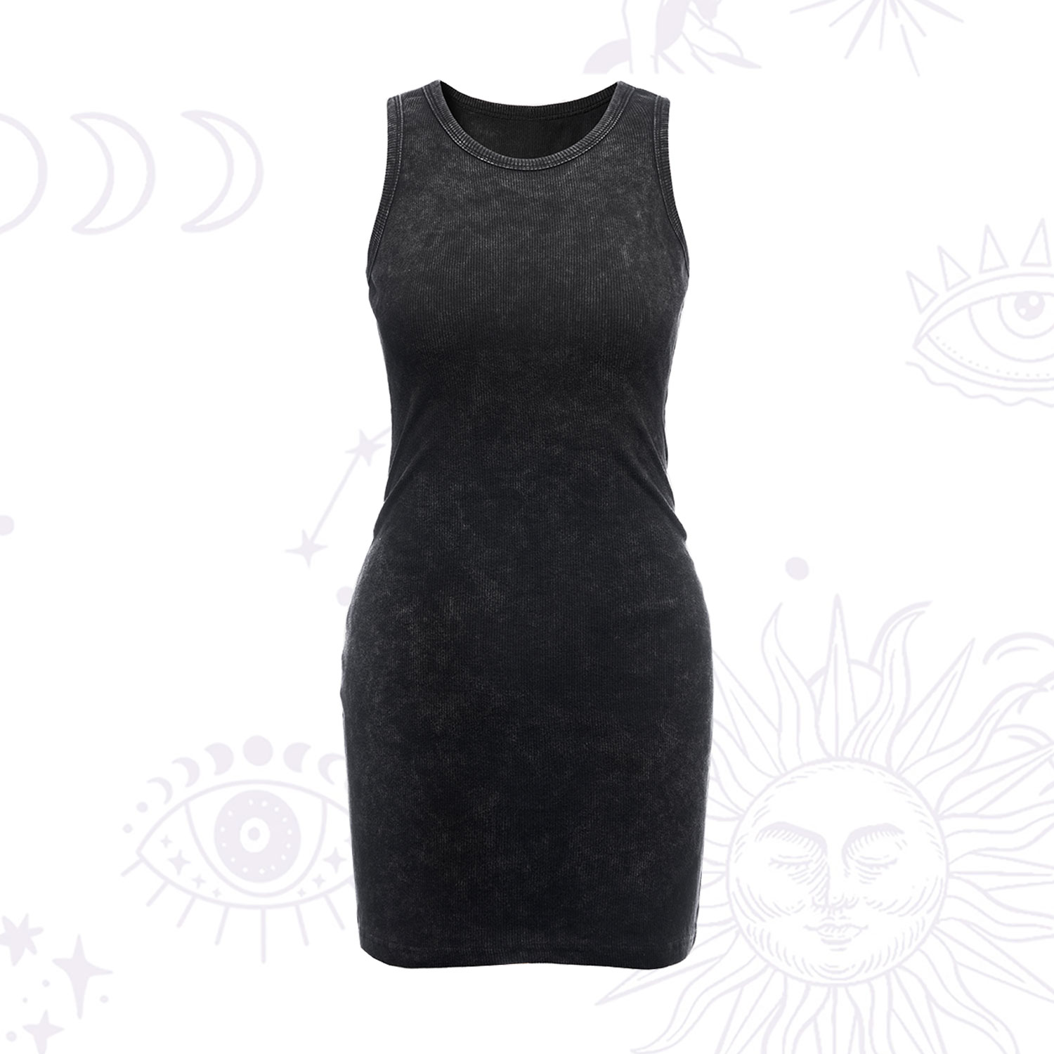 Purplehecate Wash Bodycon Tank Dress