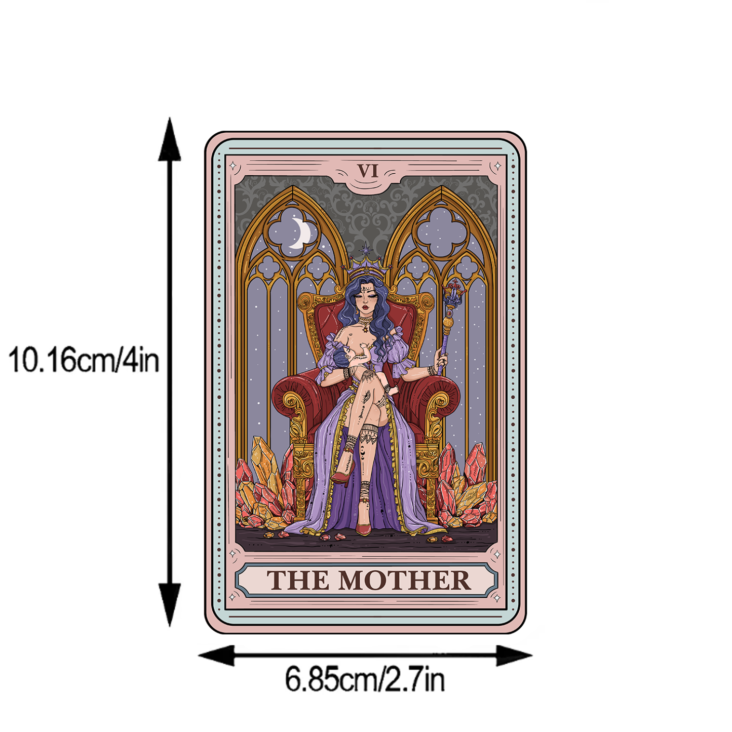 Purplehecate The Mother Tarot Card Sticker