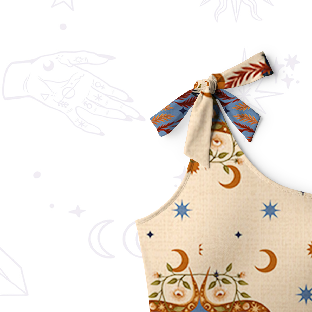 Purplehecate Celestial Ascension One-Shoulder One-Piece Swimsuit