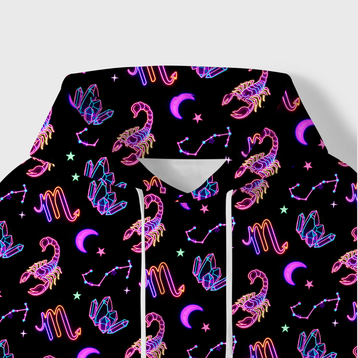Purplehecate Scorpio Spirit Zodiac All-Over Print Hoodie