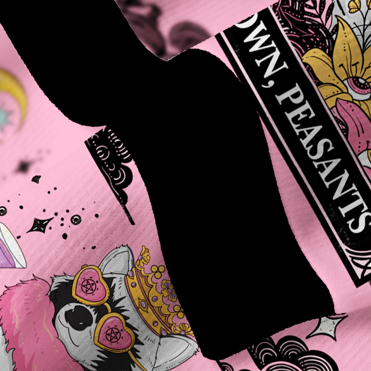 Purplehecate Bow Down Peasants Fuzzy Ugly Sweatshirt