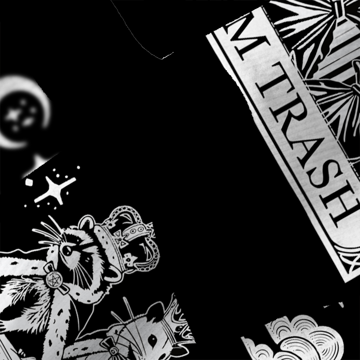 Purplehecate The Team Trash Kingdom Fuzzy Ugly Christmas Sweatshirt