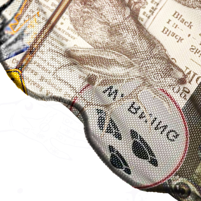 Purplehecate Cryptid Warning Collage Mesh Cover Up Dress