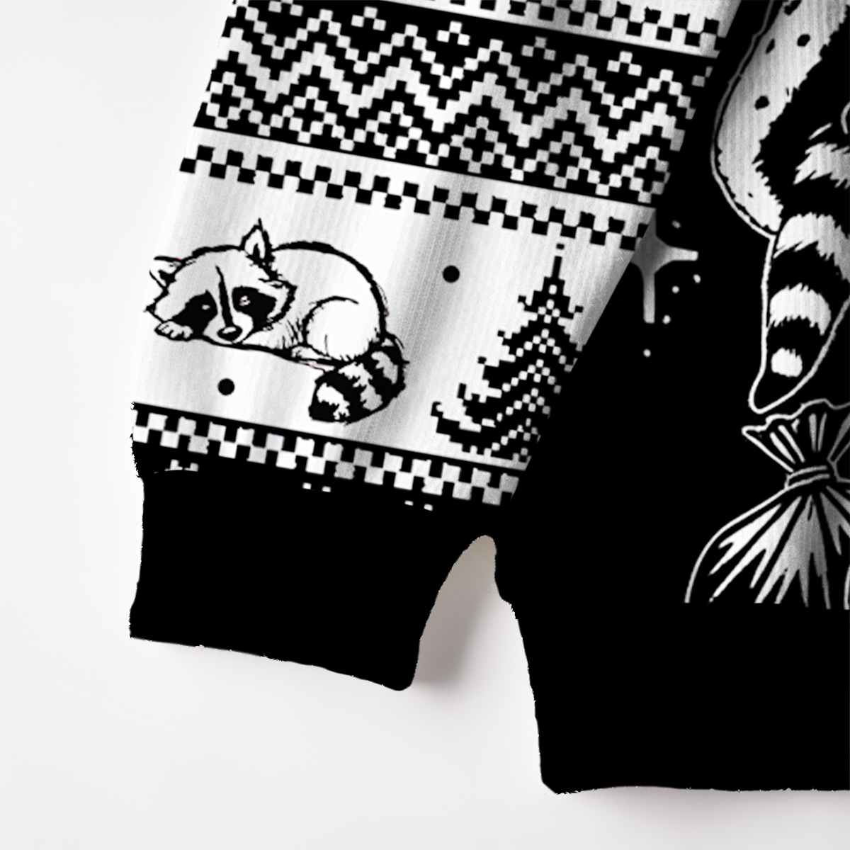 Purplehecate The Team Trash Kingdom Fuzzy Ugly Christmas Sweatshirt