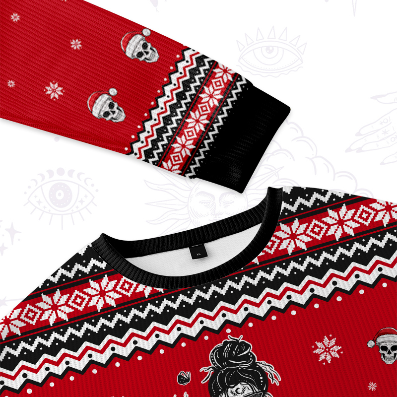 Purplehecate Everything Is Fine Ugly Christmas Sweater