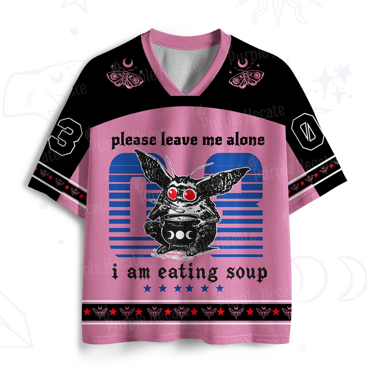 Purplehecate Mothman Eating Soup Mesh Jersey