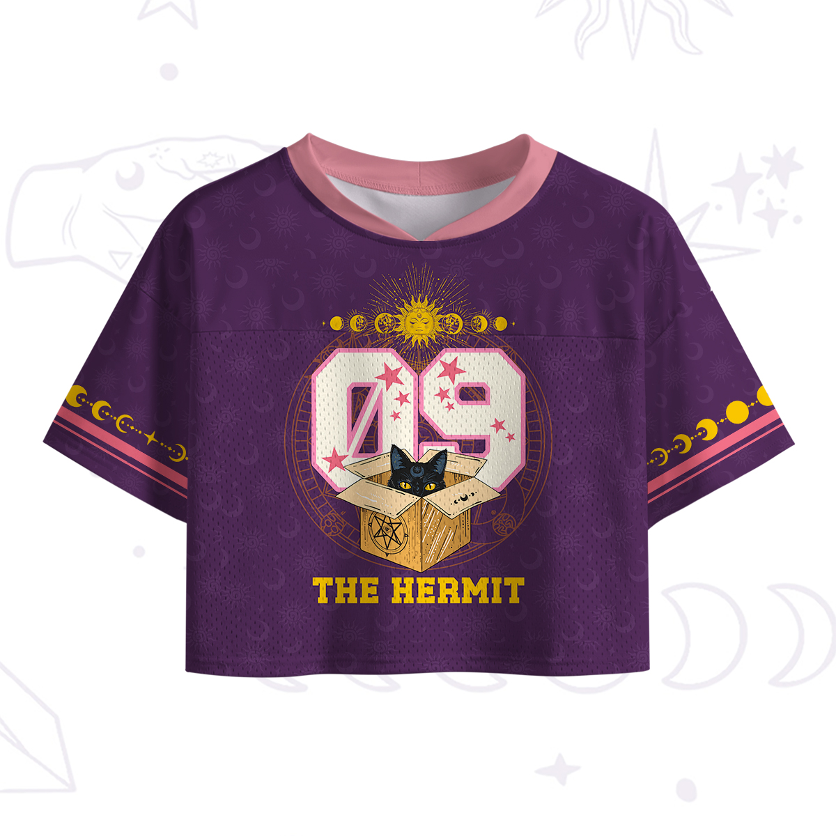 Purplehecate The Hermit The Recluse in the Box Crop Sports Jersey
