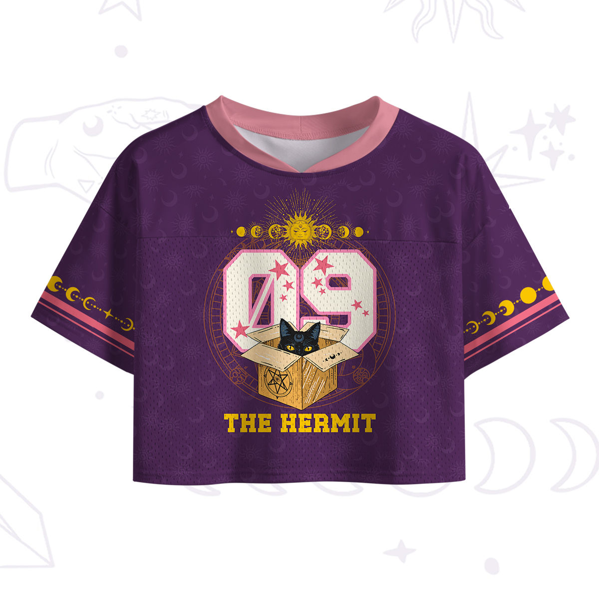 Purplehecate The Hermit The Recluse in the Box Crop Sports Jersey