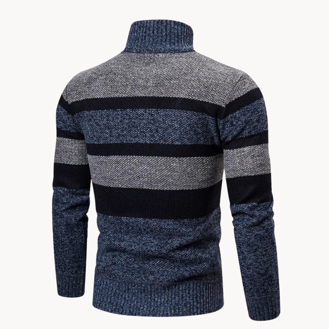 Contrast Striped Sweater