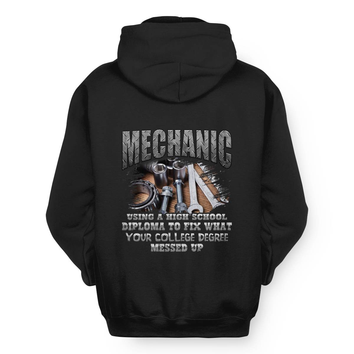 Mechanic Using A High School Diploma To Fix