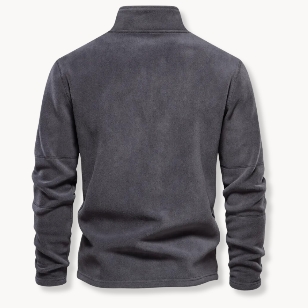 Brushed Quarter Zip Sweater