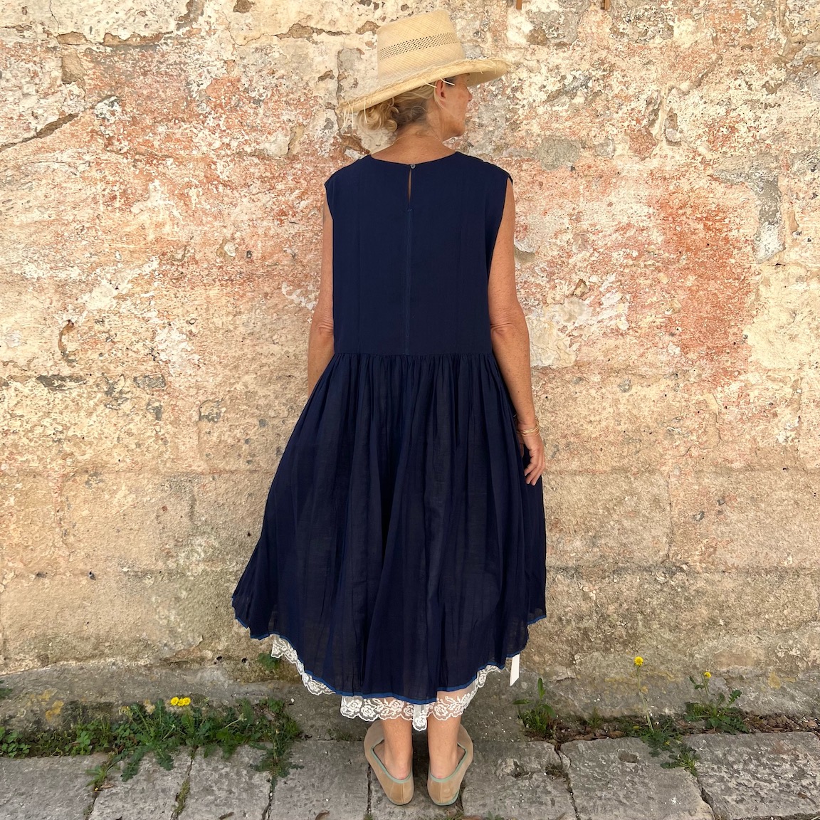 Handloom Cotton Sleeveless Dress