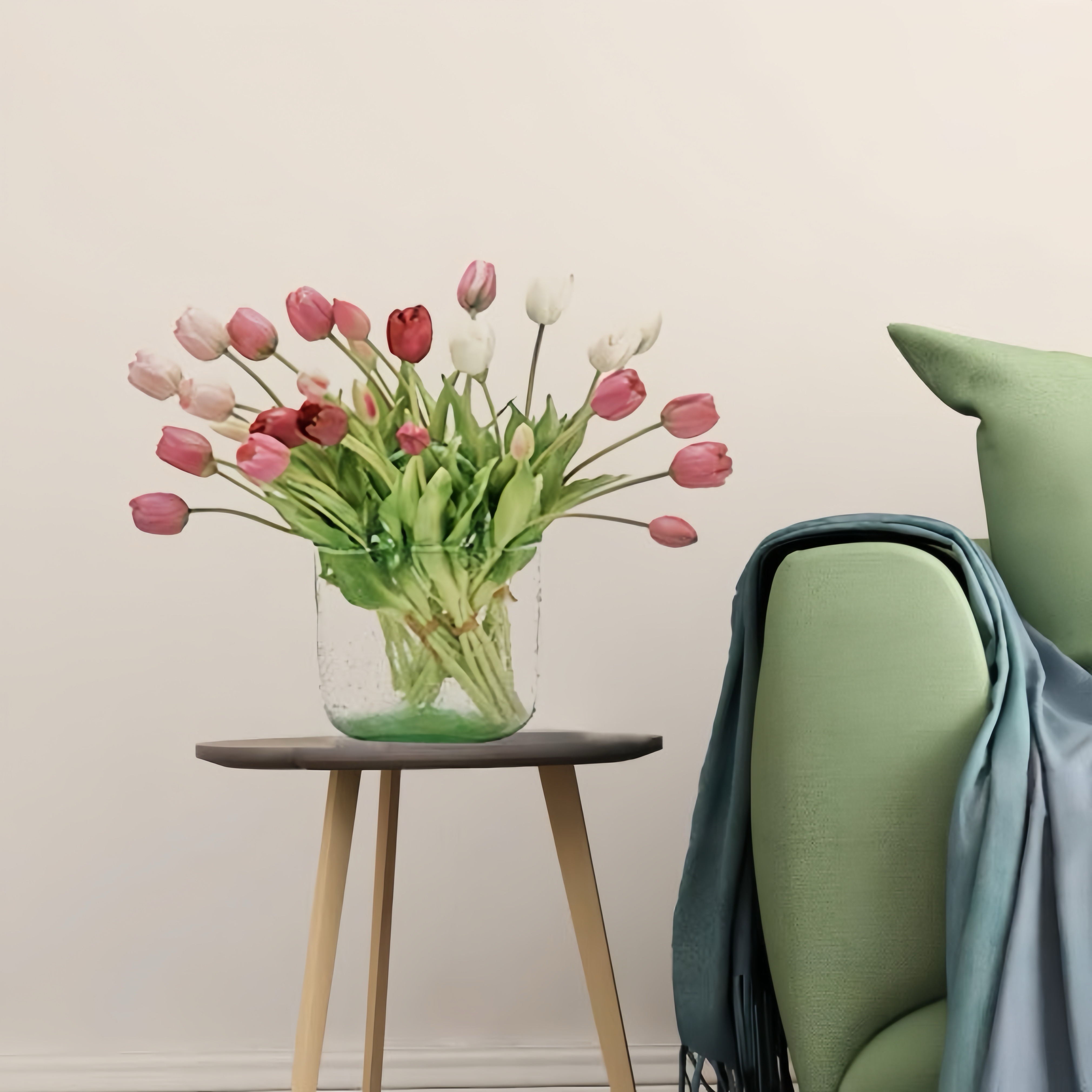 Artificial Tulip Bouquet - 15pcs