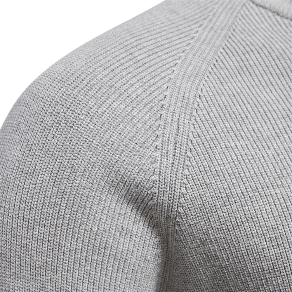 Ribbed Quarter Zip Sweater