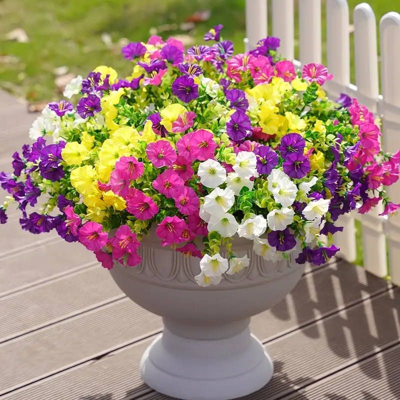 12 Bundles Faux Silky Pink Morning Glory