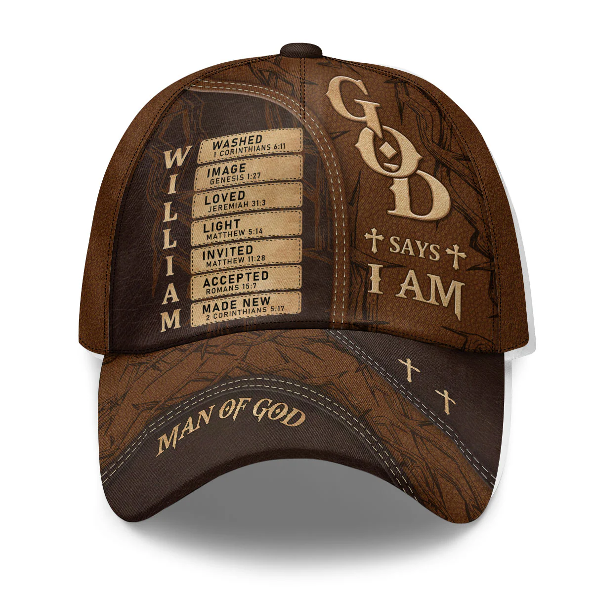 Man Of God |Woman Of God |Kid Of God | Personalized Classic Cap