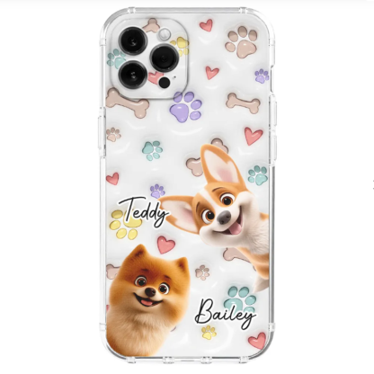 Baby Lovely Dogs - Personalized Custom 3D Inflated Effect Phone Case