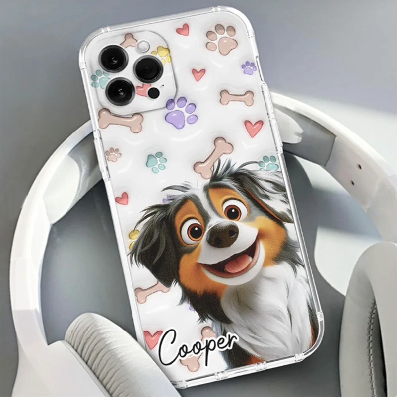 Baby Lovely Dogs - Personalized Custom 3D Inflated Effect Phone Case