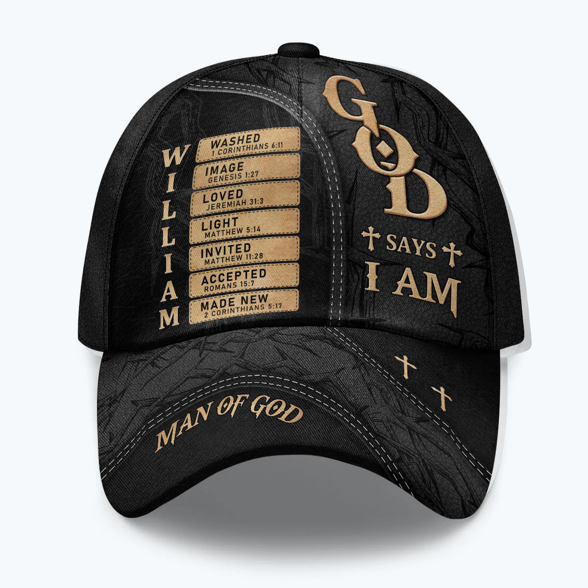 NEW |Man Of God |Personalized Classic Cap