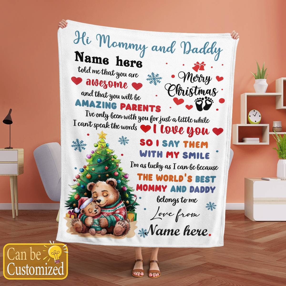 Personalized 1st Christmas Gift - Mommy And Daddy Version