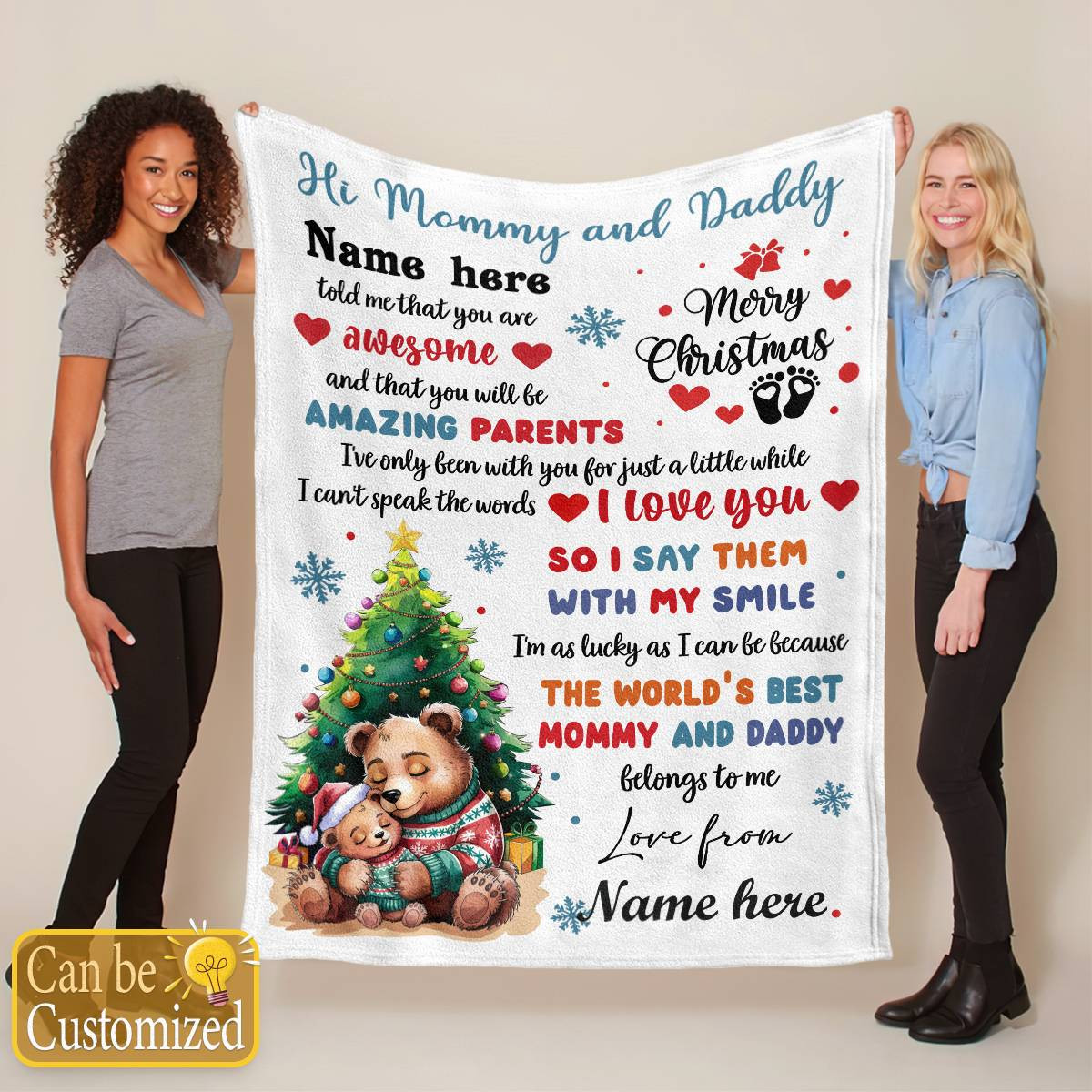 Personalized 1st Christmas Gift - Mommy And Daddy Version