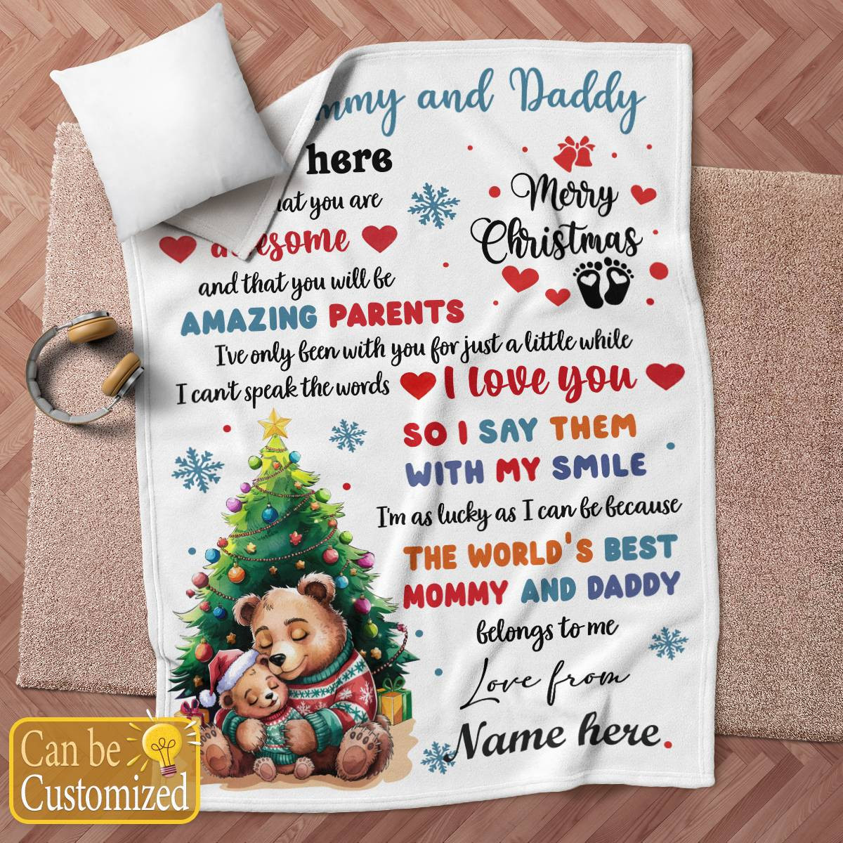 Personalized 1st Christmas Gift - Mommy And Daddy Version