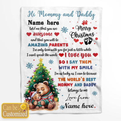 Personalized 1st Christmas Gift - Mommy And Daddy Version