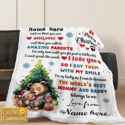 Personalized 1st Christmas Gift - Mommy And Daddy Version