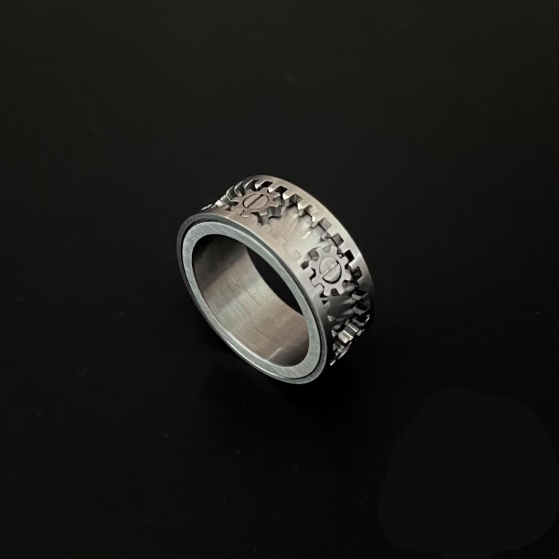Stainless Steel Rotating Gear Ring |  Mechanical inspire Jewellery