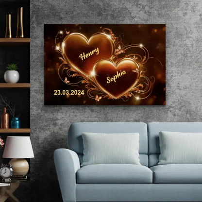 Personalized Poster - Custom Couple Art, The Perfect Gift for Him or Her, Celebrate Your Love with a Beautiful Portrait